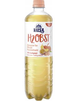 Vilsa H2Obst Schwarzer Tee Pfirsich-Passionsfrucht PET (Einweg)