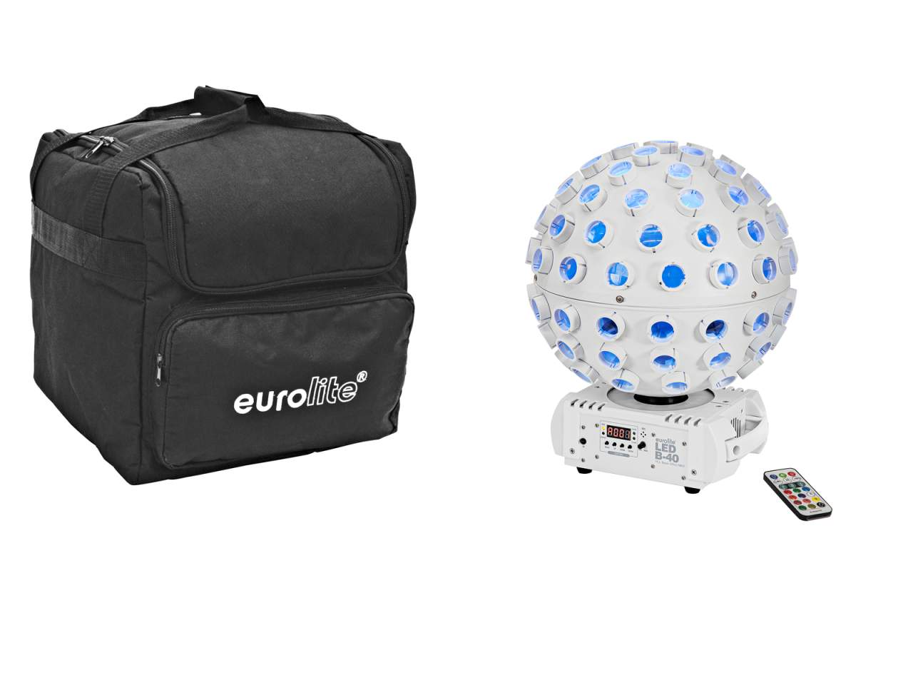 EUROLITE Set LED B-40 HCL MK2 wei? + Soft-Bag