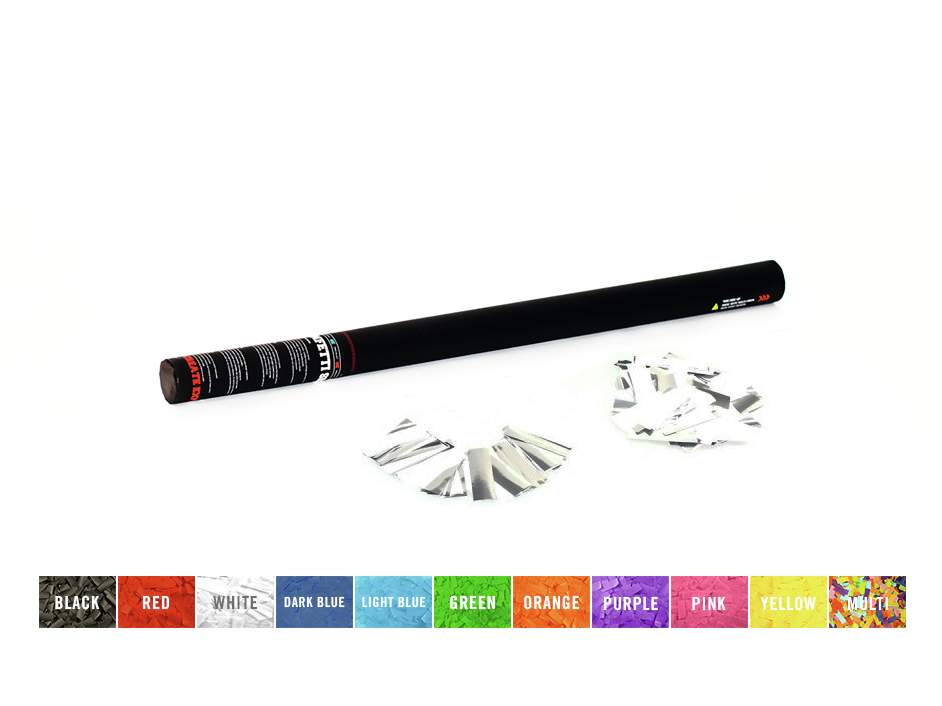 TCM FX Konfetti-Shooter 80cm, wei?/silber