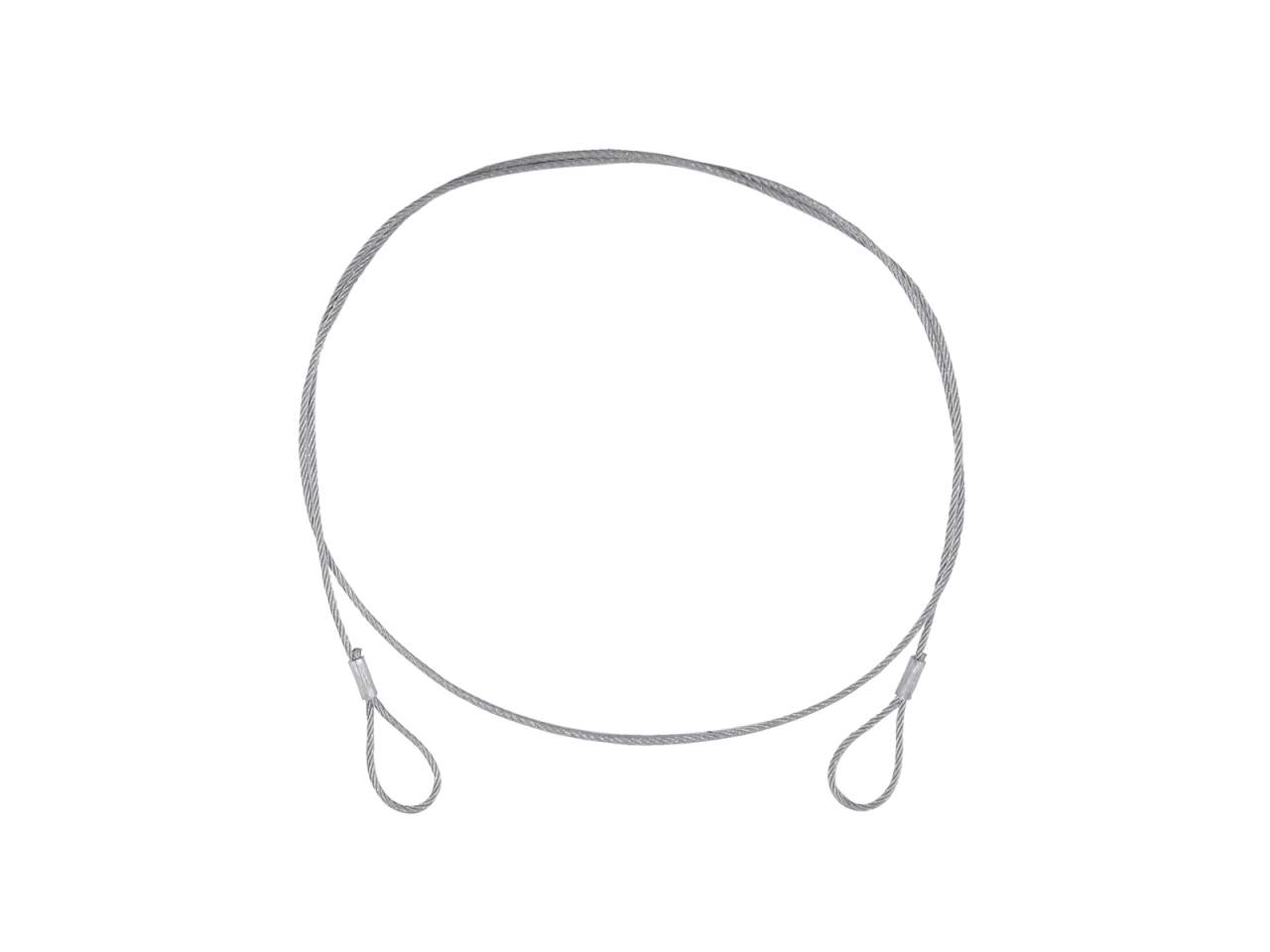 EUROLITE Stahlseil (FC) 900x3mm silber ohne Verbinder