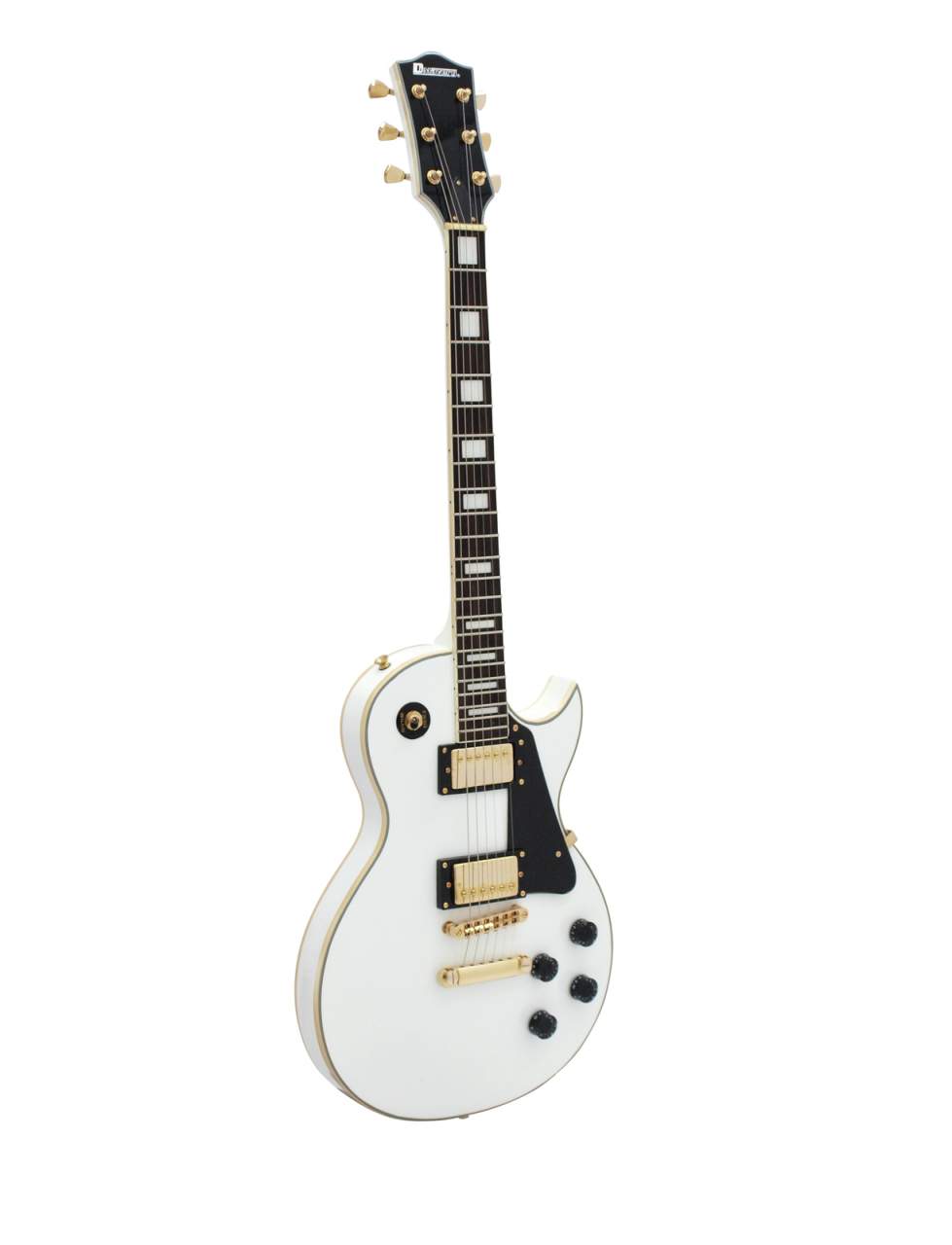 DIMAVERY LP-520 E-Gitarre, wei?/gold