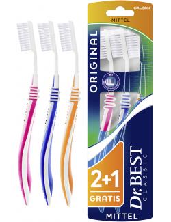 Dr. Best Zahnbürste Classic Original mittel 2+1 gratis