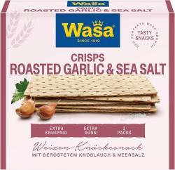 Wasa Knäckebrot Tasty Snacks Crisps Roasted Garlic & Sea Salt