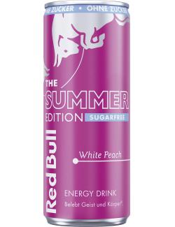 Red Bull Energy Drink Summer Edition White Peach Sugarfree (Einweg)