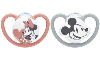 NUK Disney Mickey Mouse Space Silikon-Schnuller rot 0-6m