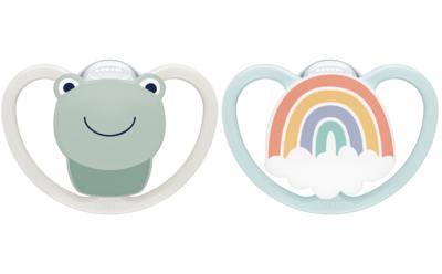 NUK Space Silikon-Schnuller Grün/Mint 0-6m