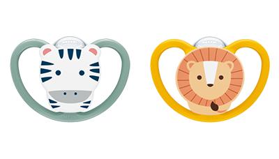 NUK Perfect Match Air Silikon-Schnuller 6-18 Monate grün/gelb