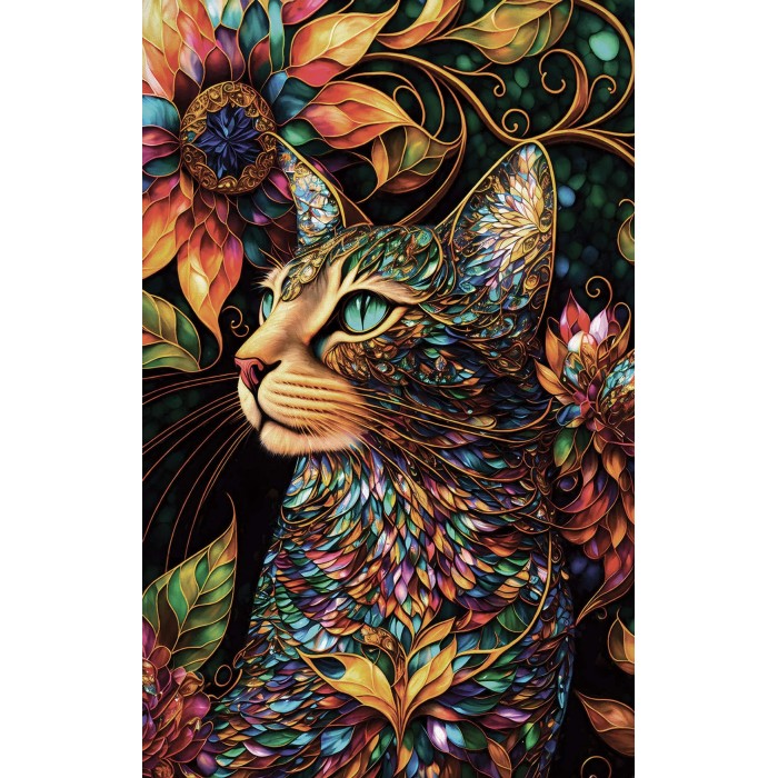 SunsOut - Eine glückliche Katze - 550 Teile