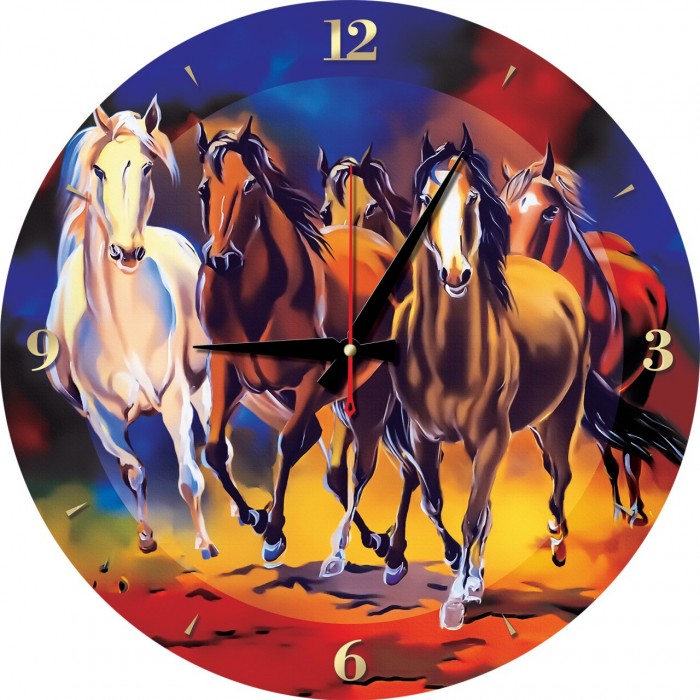 Art Puzzle - Puzzle-Uhr - Pferde - 570 Teile