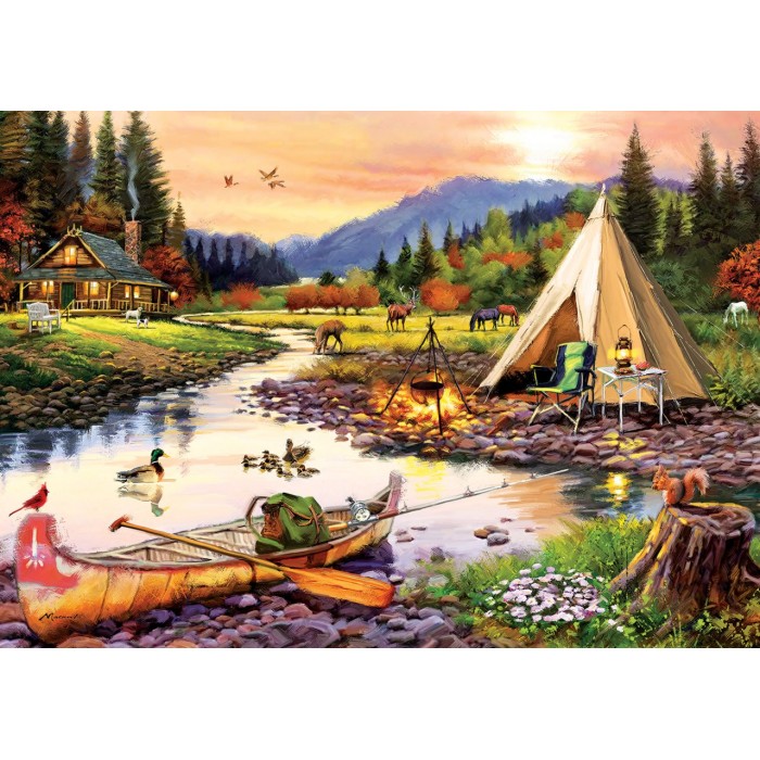Art Puzzle - Camping Friends - 3000 Teile