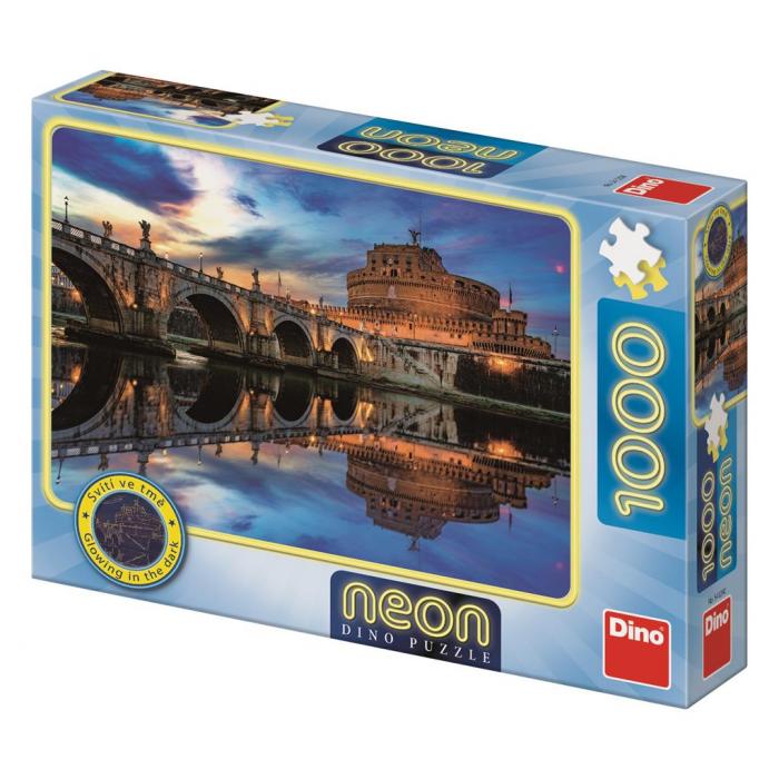 Dino - Neon Puzzle - Angel Castle - 1000 Teile