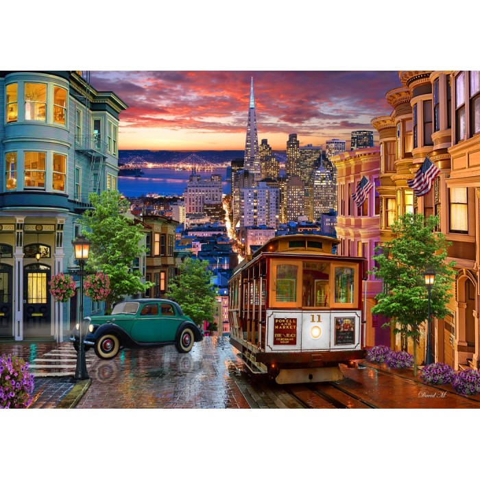Bluebird Puzzle - San Francisco Trolley - 2000 Teile