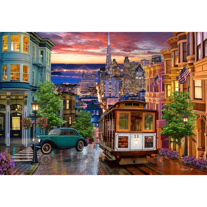 Bluebird Puzzle - San Francisco Trolley - 1000 Teile