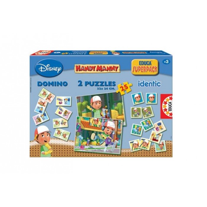 Educa - Superpack 4 in 1 - Handy Manny - 25 Teile