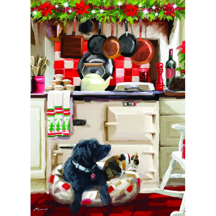 Otter House Puzzle - Christmas Kitchen - 1000 Teile
