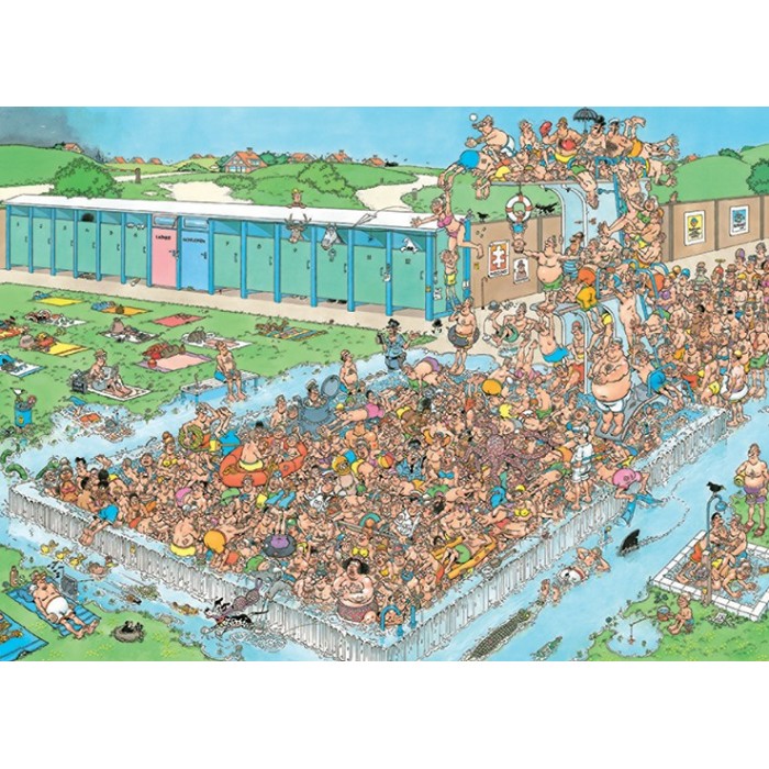 Jumbo - Jan van Haasteren - Pool Pile-Up - 1000 Teile