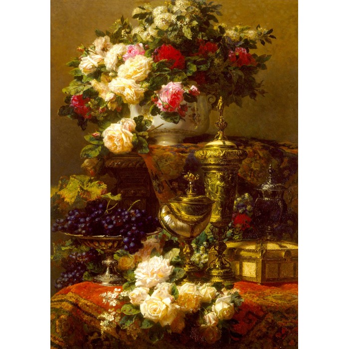 Enjoy Puzzle - Jean-Baptiste Robie: Blumen und Früchte - 1000 Teile
