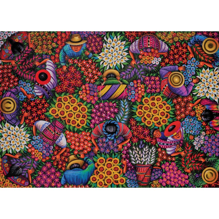 Art & Fable Puzzle Company - Ernte der Blumen - 500 Teile