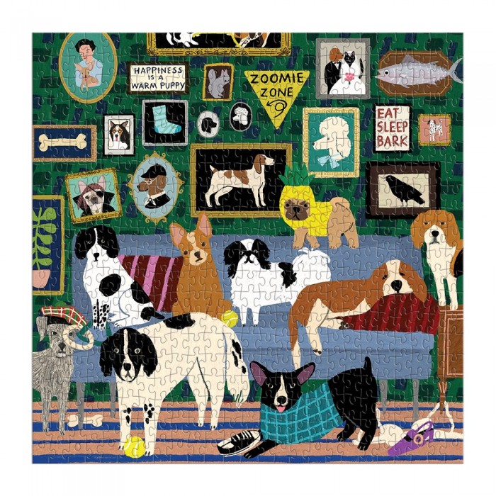 Galison - Lounge-Hunde – 500-teiliges Puzzle - 500 Teile