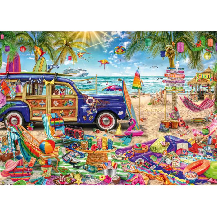 Schmidt Spiele - Ein Farbenfroher Strand - 1000 Teile