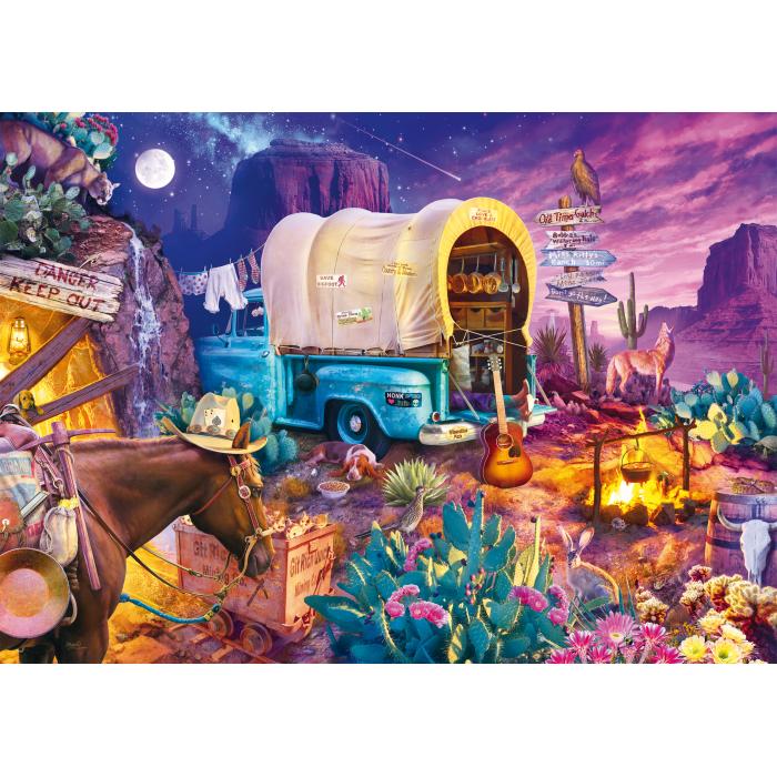 Schmidt Spiele - Jeff Haynie - Camping im Fernen Westen - 1000 Teile