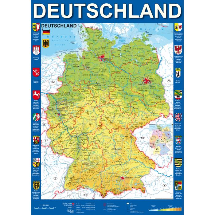 Schmidt Spiele - Deutschlandkarte - 1000 Teile