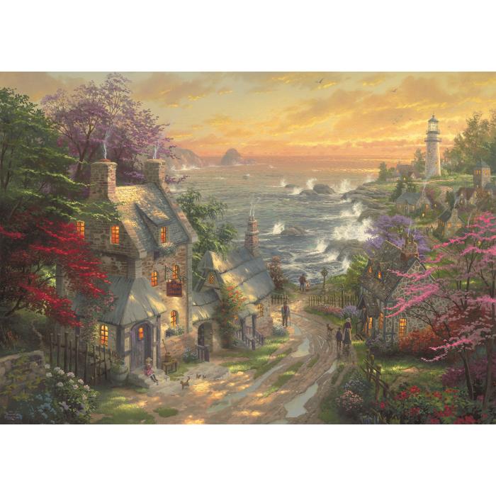 Schmidt Spiele - Thomas Kinkade - Dörfchen am Leuchtturm - 3000 Teile