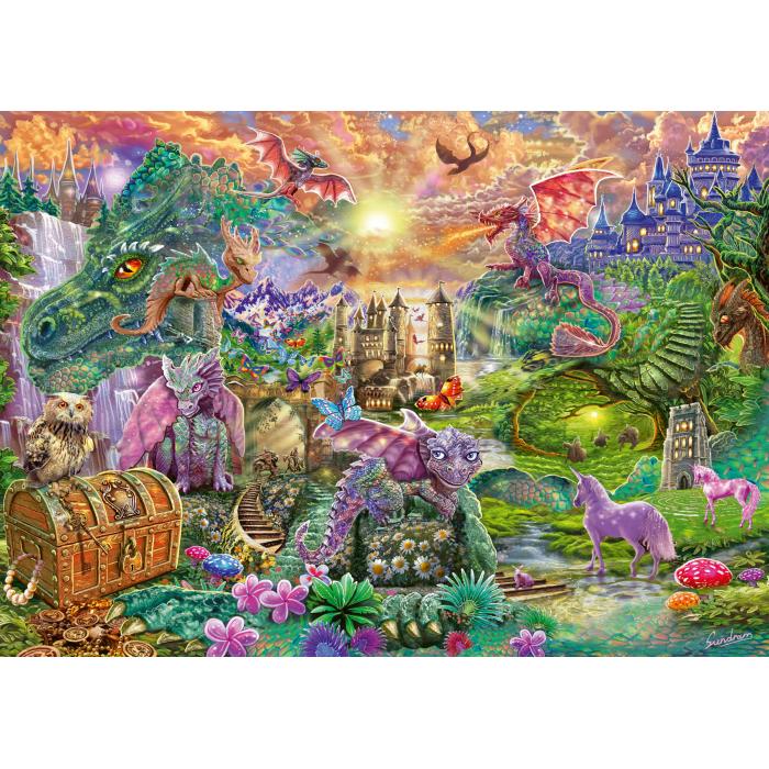 Schmidt Spiele - Verzaubertes Drachenland - 1000 Teile
