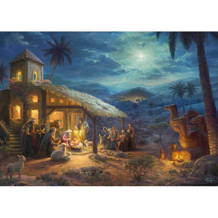 Schmidt Spiele - Thomas Kinkade, Spirit, Jesus Geburt - 1000 Teile