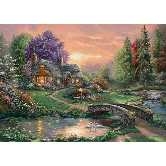 Schmidt Spiele - Thomas Kinkade - Sweetheart Retreat - 1000 Teile