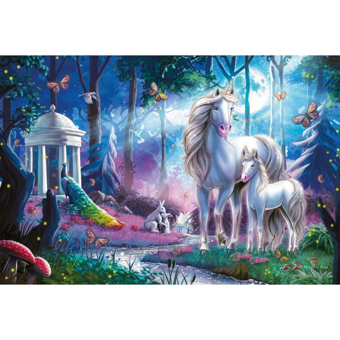 Schmidt Spiele - Einhornstute mit Fohlen - 200 Teile