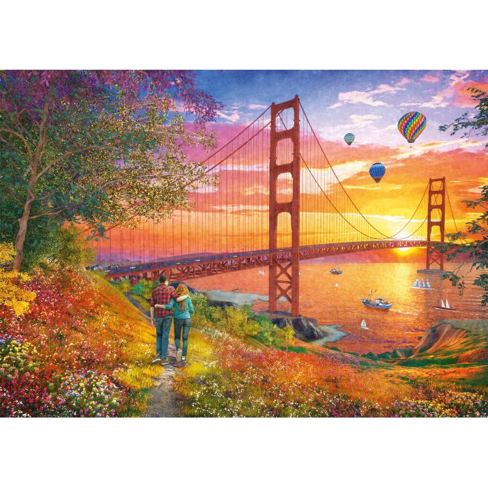 Schmidt Spiele - Spaziergang zur Golden Gate Bridge - 2000 Teile
