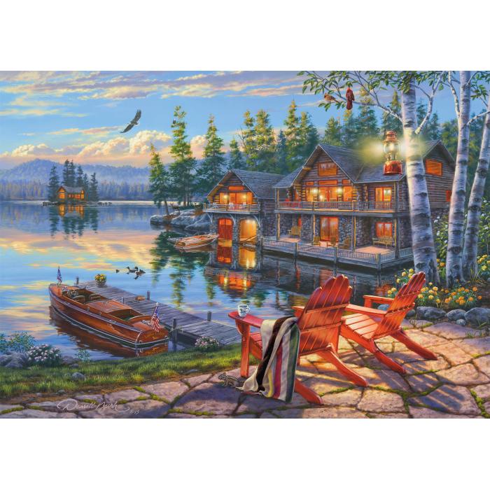 Schmidt Spiele - Seeufer am Loon Lake, New York - 1000 Teile
