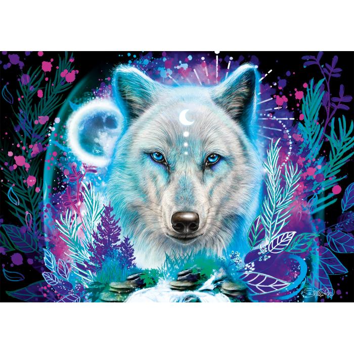 Schmidt Spiele - Neon Arktis-Wolf - 1000 Teile