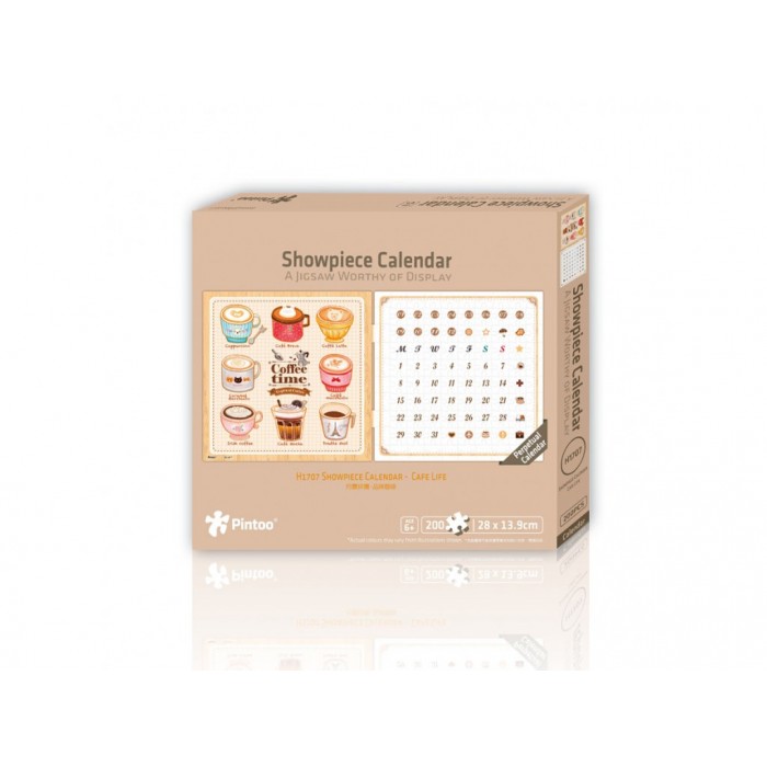 Pintoo - Puzzle-Kalender - Coffee Time - 200 Teile