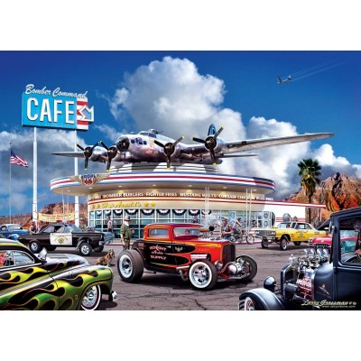 Master Pieces Cruisin' Route 66 - Bomber Command Café 1000 Teile Puzzle Master-Pieces-72078