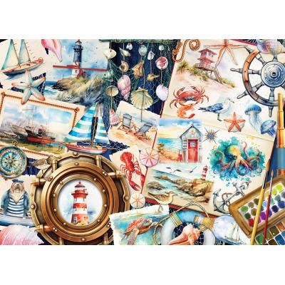 Cobble Hill Maritime Skizzen 1000 Teile Puzzle Cobble-Hill-40308