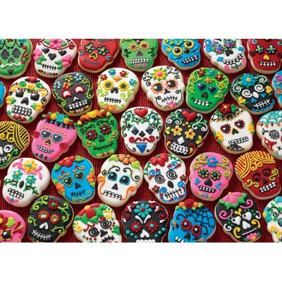 Cobble Hill Sugar Skull Kekse - Random Cut 1000 Teile Puzzle Cobble-Hill-40122