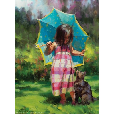 SunsOut XXL Teile - The Teal Umbrella 500 Teile Puzzle Sunsout-11205