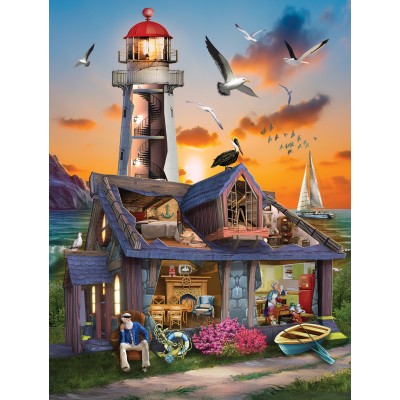 SunsOut XXL Teile - Haus des Leuchtturmwärters 300 Teile Puzzle Sunsout-29835