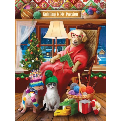 SunsOut XXL Teile - Another Knitted Gift from Grandma 300 Teile Puzzle Sunsout-29718
