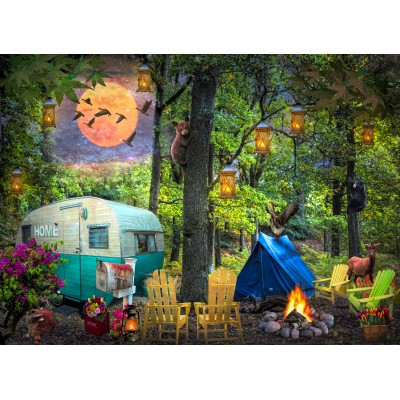 SunsOut XXL Teile - Summertime Camping 500 Teile Puzzle Sunsout-30152