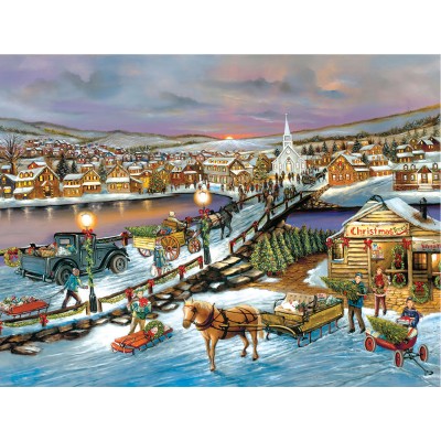 SunsOut XXL Teile - Friedvolle Weihnachtszeit 500 Teile Puzzle Sunsout-61310
