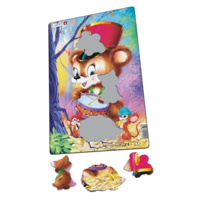 Larsen Rahmenpuzzle - Süße Tiere 14 Teile Puzzle Larsen-CU1-2