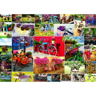 Grafika Collage - Fahrräder 1500 Teile Puzzle Grafika-F-30056