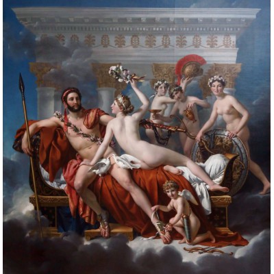 Grafika Jacques-Louis David: Mars entwaffnet durch Venus und die Grazien, 1824 1000 Teile Puzzle Grafika-F-33462