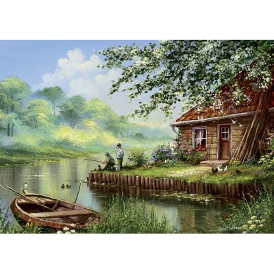 Art Puzzle Abend-Angelrute 500 Teile Puzzle Art-Puzzle-5071