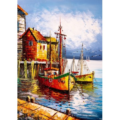 Art Puzzle Der Orangenhafen 500 Teile Puzzle Art-Puzzle-5091