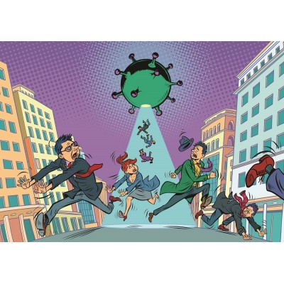 Art Puzzle XXL Teile - Virus-Flucht 150 Teile Puzzle Art-Puzzle-5659