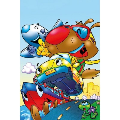 Art Puzzle Wooden Puzzle - Schneller Hund 16 Teile Puzzle Art-Puzzle-5851